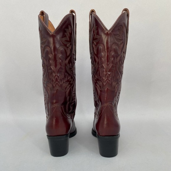 Jeffrey Campbell Dagget Western Boots Brown Size 6 Cowboy Inspired - Picture 7 of 13